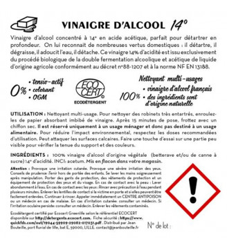 VINAIGRE BLANC DE NETTOYAGE | 14 DEGRES - Le Réseau Cocci